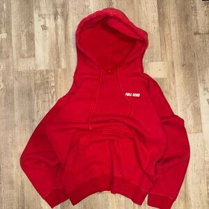 Red fullsend hoodie